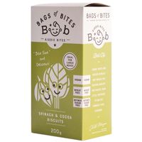 Bags Of Bites Kiddies Spinach & Cocoa Biscuits